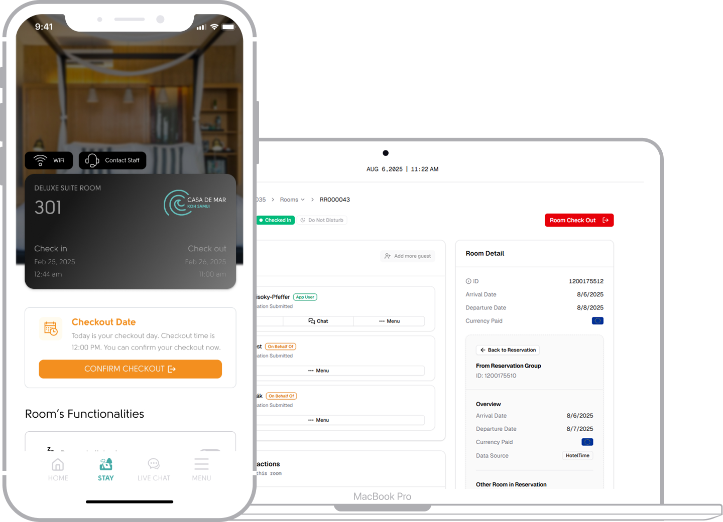 Hotel platform mobile preview